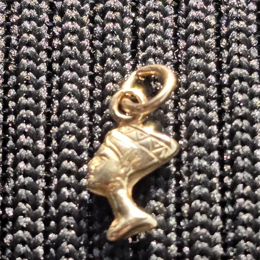💠✨️14K Real Gold Mini Pharaoh Charm for Bracelet & Pendant✨️💠 - Picture 3 of 4
